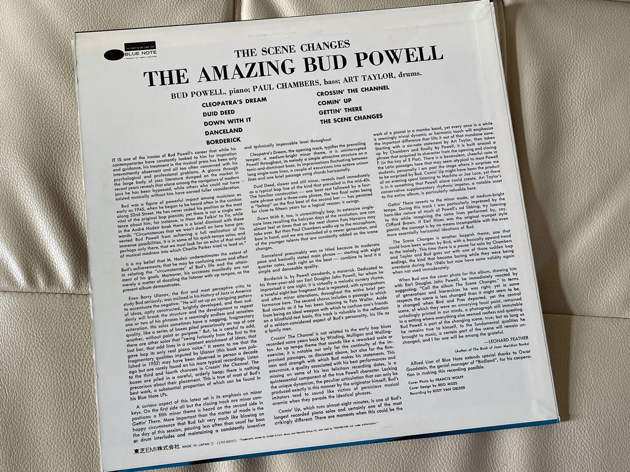 バド・パウエル『ザ・シーン・チェンジズ』 - 音ログ.net