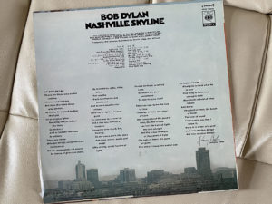 ボブ・ディラン（Bob Dylan）『ナッシュヴィル・スカイライン』（Nashville Skyline）：ジャケットの裏面
