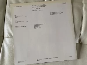 キース・ジャレット（Keith Jarrett）『残氓』（The Survivor's Suite）：ジャケットの裏面